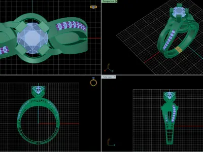 jewelry ring 164 3D print model