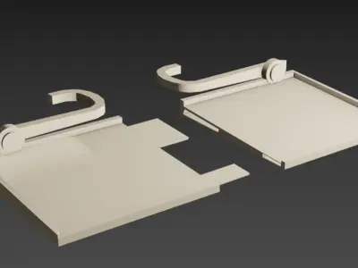 Steering Wheel Dining Table for the car 3D print model
