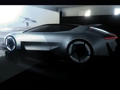 Futuristic Concept ST sports car 3D model