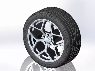 Wheel Drag Wheels DR-64 18inch for scale model 3D print model