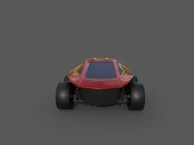 DUNE BUGGY Low-poly 3D model