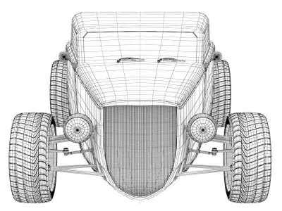 Cartoon car 06 Low-poly 3D model