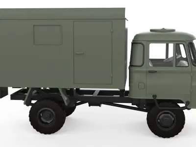 Robur LO 2002 3D printable truck model scale vehicle STL 3D print model