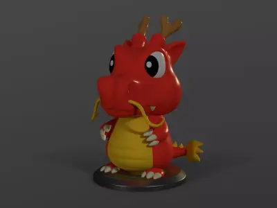 Japanese Dragon Minature 3D print model