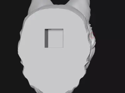 wolf sculpture 3D print model get