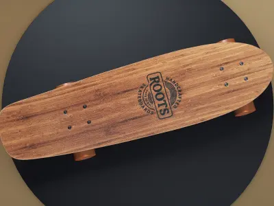 Skateboard wooden 3D model