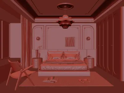  Bedroom interior 65 3D model