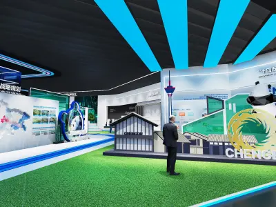 exhibition Low-poly 3D model by a757374307