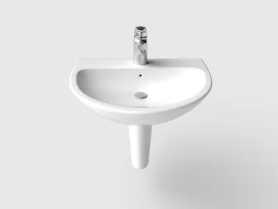 Bathroom Sink M02 Low-poly 3D model