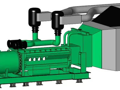 MOTOGENERADOR diesel generator 3D model