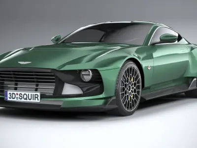 Aston Martin Valour 2024 LowPoly 3D model