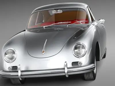 Porsche 356A Coupe 1955 3D model