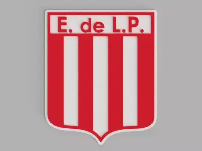 Club Estudiantes de La Plata Shield Logo Football Wall Painting Free 3D print model