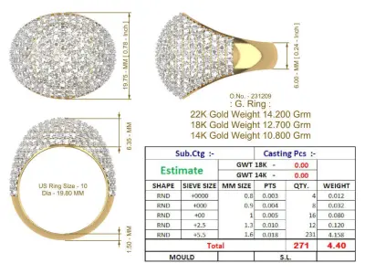Diamond Ring 3D print model