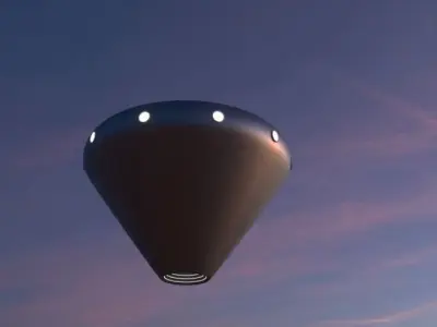 Diamond UFO Free 3D model