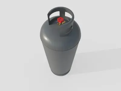 Gas Bottle M7 Low-poly 3D model