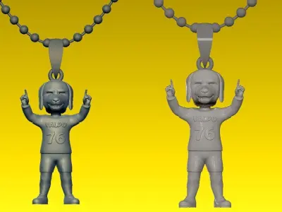 NCAA - Necklaces Valparaiso University - Hanging Figurine 3D print model