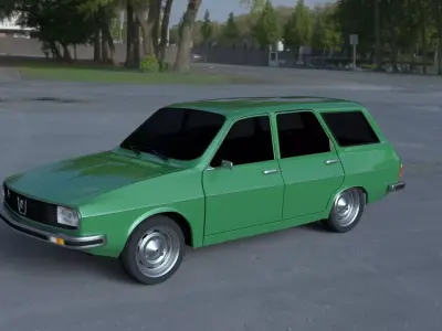 Renault 12  Dacia 1300 Estate HDRI 3D model