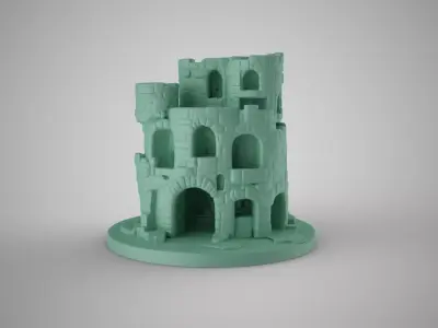 Aquarium Castle 3 3D print model