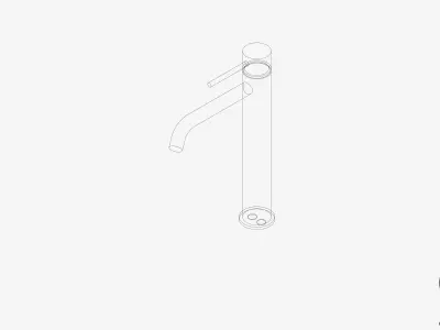 Vessel Mixer - Luxury - Sleek - Curved Low-poly 3D model