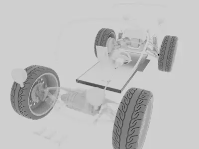 Beach car 3D model