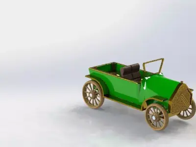 old-timer-cabriolet-toy 3D model