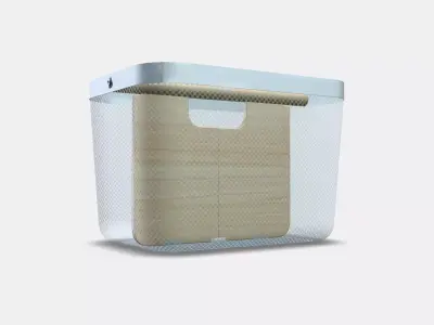 RISATORP Basket with compartments Low-poly 3D model