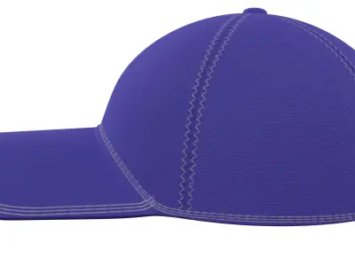 Baseball Cap Low-poly 3D model