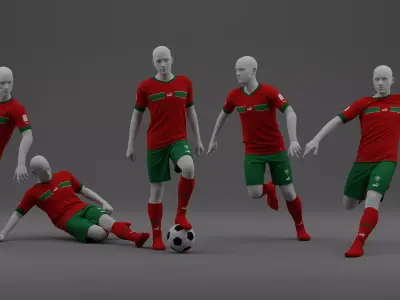 Morocco 2022 Home Jersey 3D model