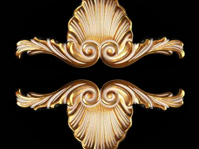 Classic carved 081 3D model