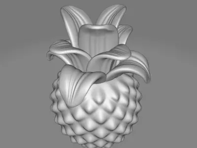 Gisla Pineapple Sculpture 3D model