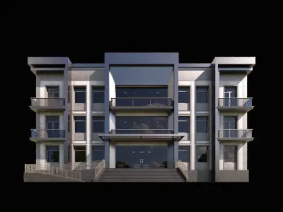 08 Multi-Story Apartment 3D model