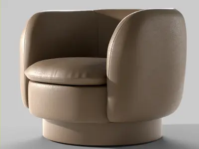 Swivel Chair Low-poly 3D model