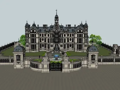 luxury classical royal residence  3D model