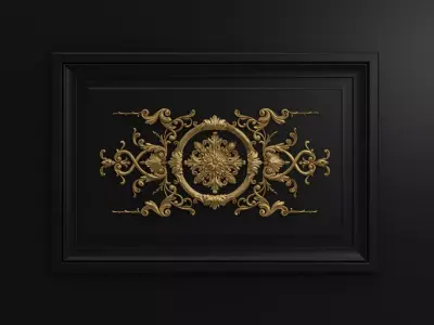 Carved decor for CNC 3D model