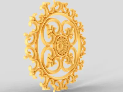Rose Ring Carving 3D print model