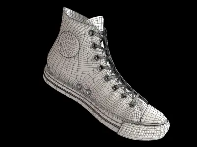 Converse Shoes 3D Model 3D model