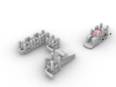 TENNIS NECKLACE 3D print model