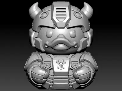 Rubber duck Bumblebee - Transformers model - 3D print 3D print model