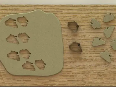 Dough Form for Protest Campaigns Free 3D model