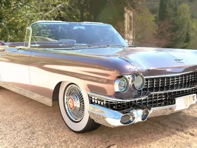 1959 Cadillac Eldorado  Low-poly 3D model