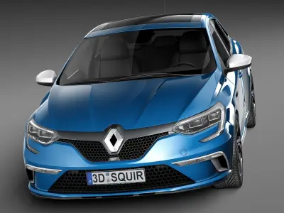 Renault Megane GT 2016 3D model