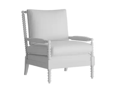 Wooden Spool Chair 3D model
