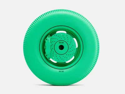 15x4 American Rebel Starburst Wheel Firestone 670 15 Tire 3D print model