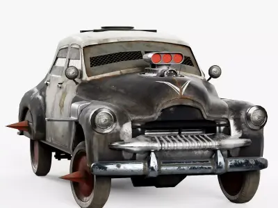 Car post-apocalypse the Judgement da1 Low-poly 3D model