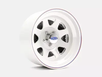 15x8 Cragar Nomad Wheel and Brake 3D print model