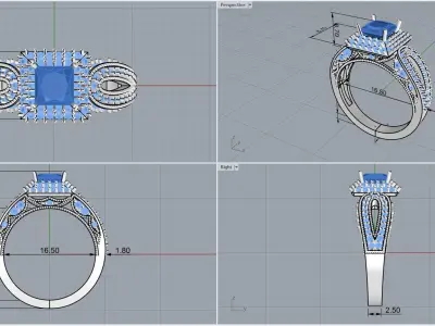 ring code 93 3D print model