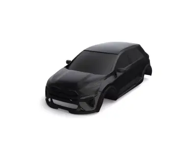 black car stonic kia 3Dmodel 3D model