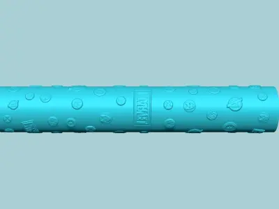 Texture Roll 71 Marvel Positive - Fondant Decoration Maker 3D print model