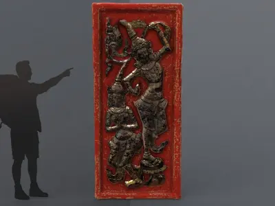 Wall Decoration Low-poly 3D model